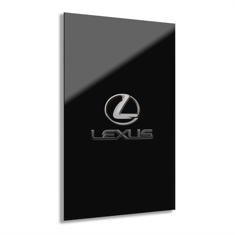 Black Lexus Acrylic Prints (French Cleat Hanging)™