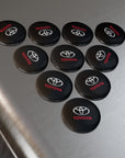 Black Toyota Button Magnet, Round (10 pcs)™