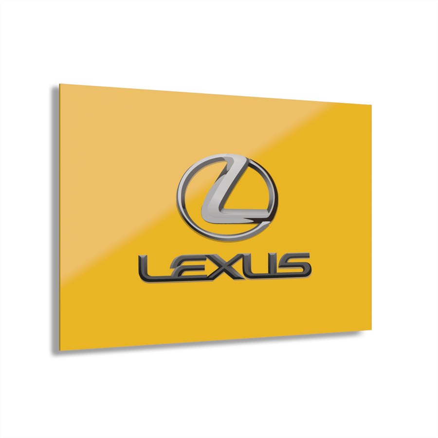 Yellow Lexus Acrylic Prints (French Cleat Hanging)™