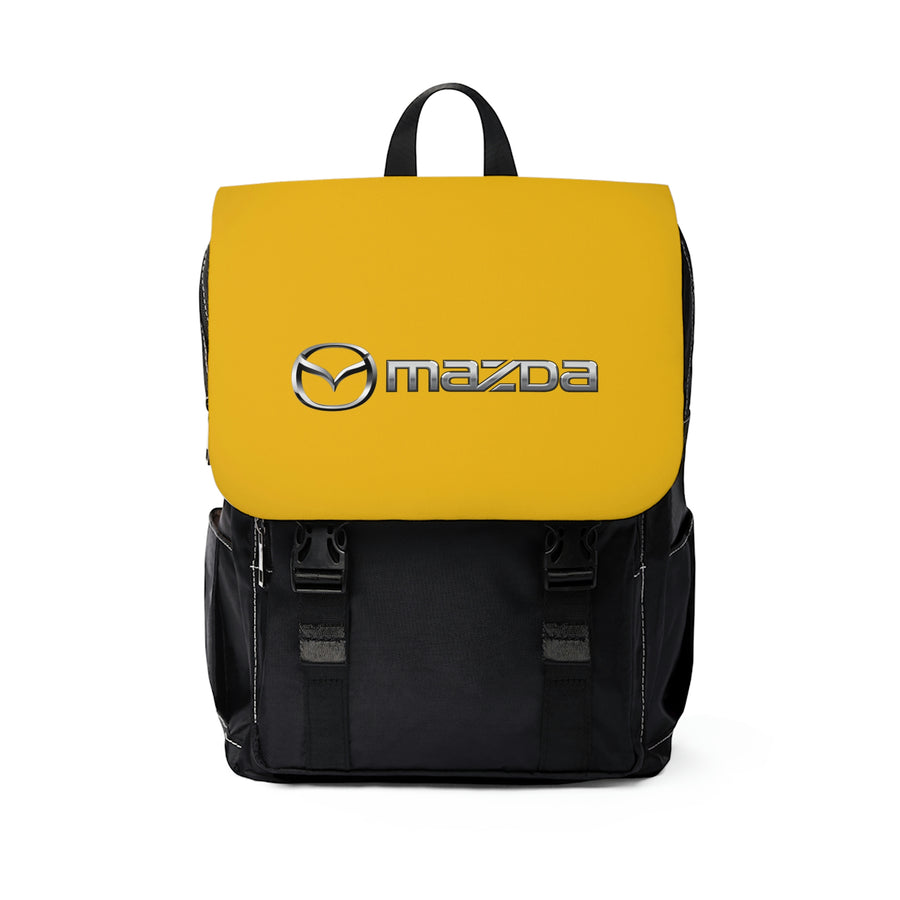 Unisex Yellow Mazda Casual Shoulder Backpack™