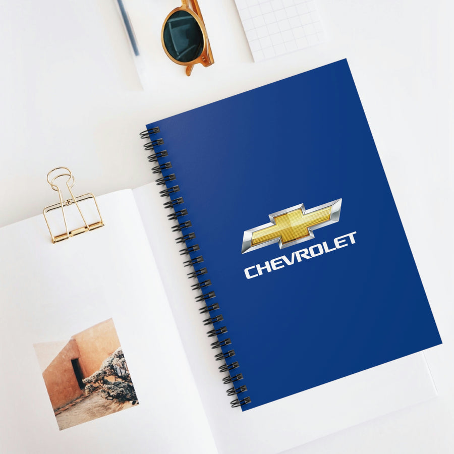 Dark Blue Chevrolet Spiral Notebook - Ruled Line™