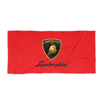 Red Lamborghini Beach Towel™