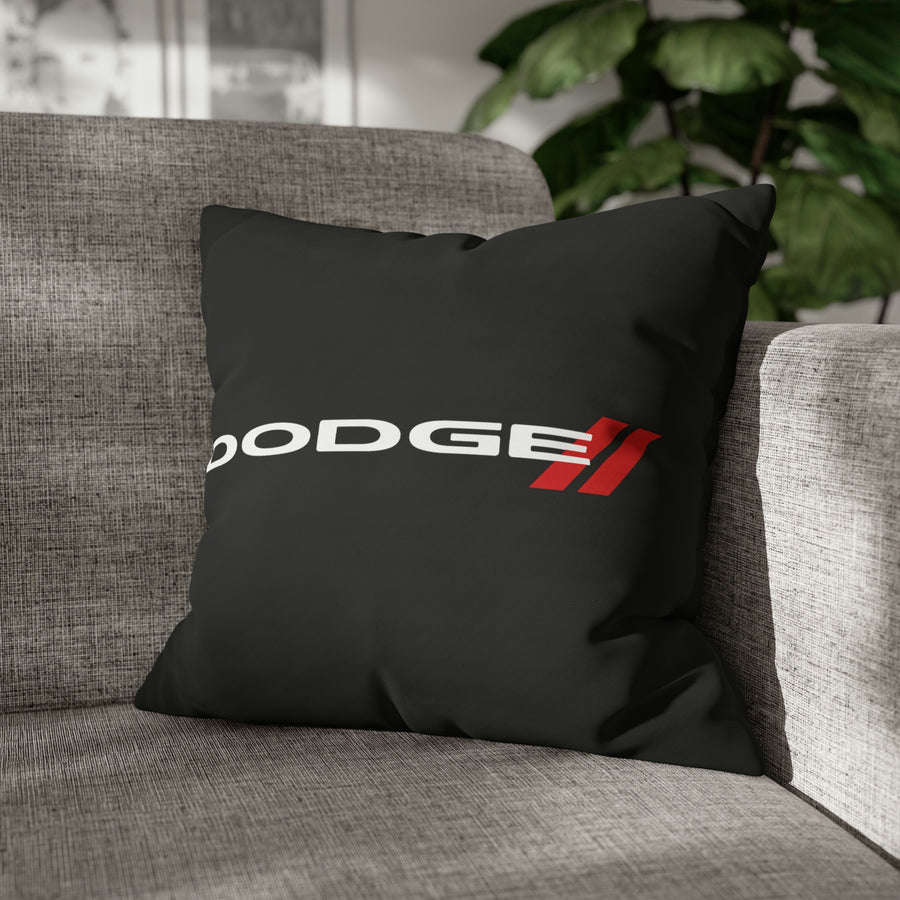 Black Spun Polyester Dodge pillowcase™