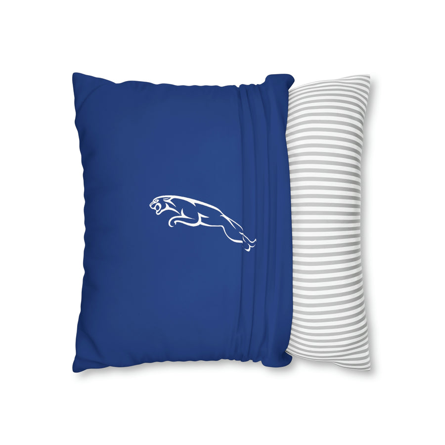 Dark Blue Jaguar Spun Polyester pillowcase™