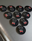 Black Nissan GTR Button Magnet, Round (10 pcs)™