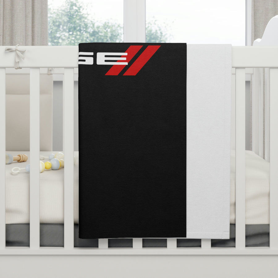 Black Soft Fleece Baby Dodge Blanket™