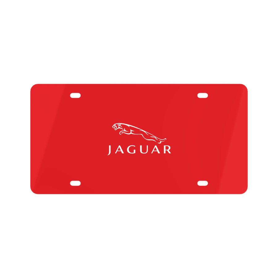 Red Jaguar License Plate™