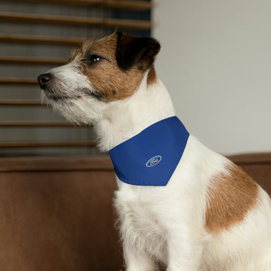 Dark Blue Ford Pet Bandana Collar™