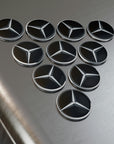 Black Mercedes Button Magnet, Round (1 & 10 pcs)™