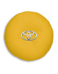 Yellow Toyota Tufted Floor Pillow, Round™