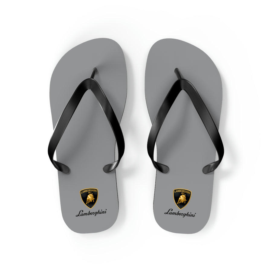 Unisex Grey Lamborghini Flip Flops™