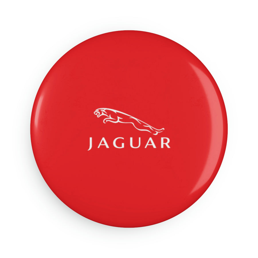 Red Jaguar Button Magnet, Round (10 pcs)™