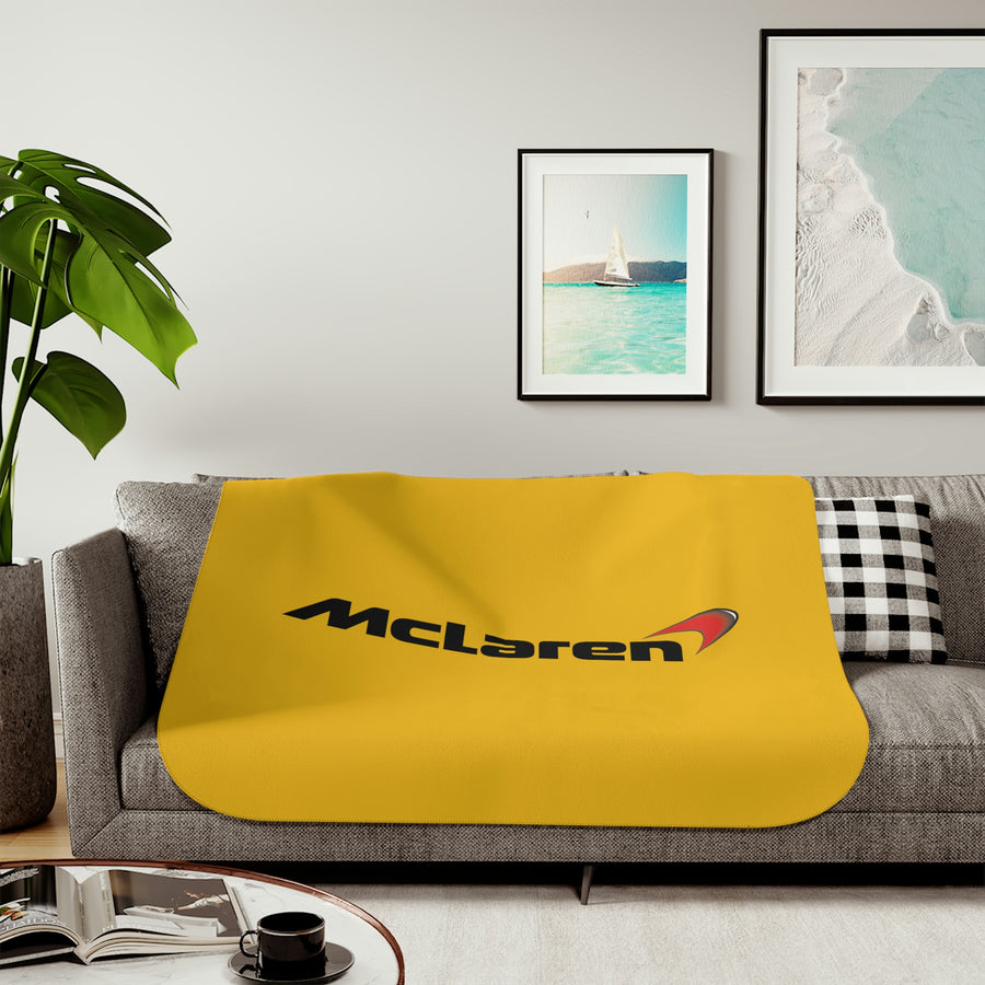 Yellow McLaren Sherpa Blanket™