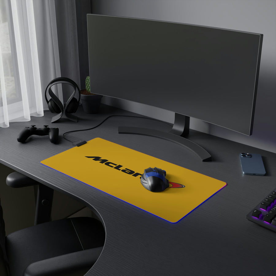 Yellow McLaren LED Gaming Mouse Pad™