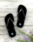 Unisex Black Volkswagen Flip Flops™