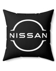 Black Spun Polyester Square Nissan GTR Pillow™