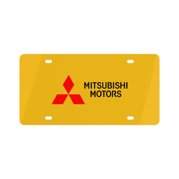 Yellow Mitsubishi License Plate™