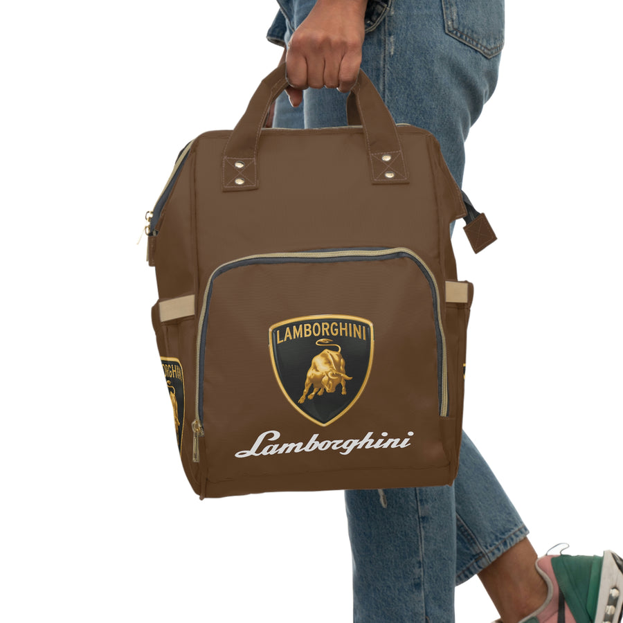 Brown Lamborghini Multifunctional Diaper Backpack™