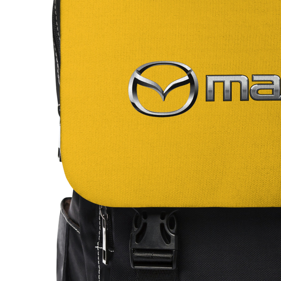 Unisex Yellow Mazda Casual Shoulder Backpack™