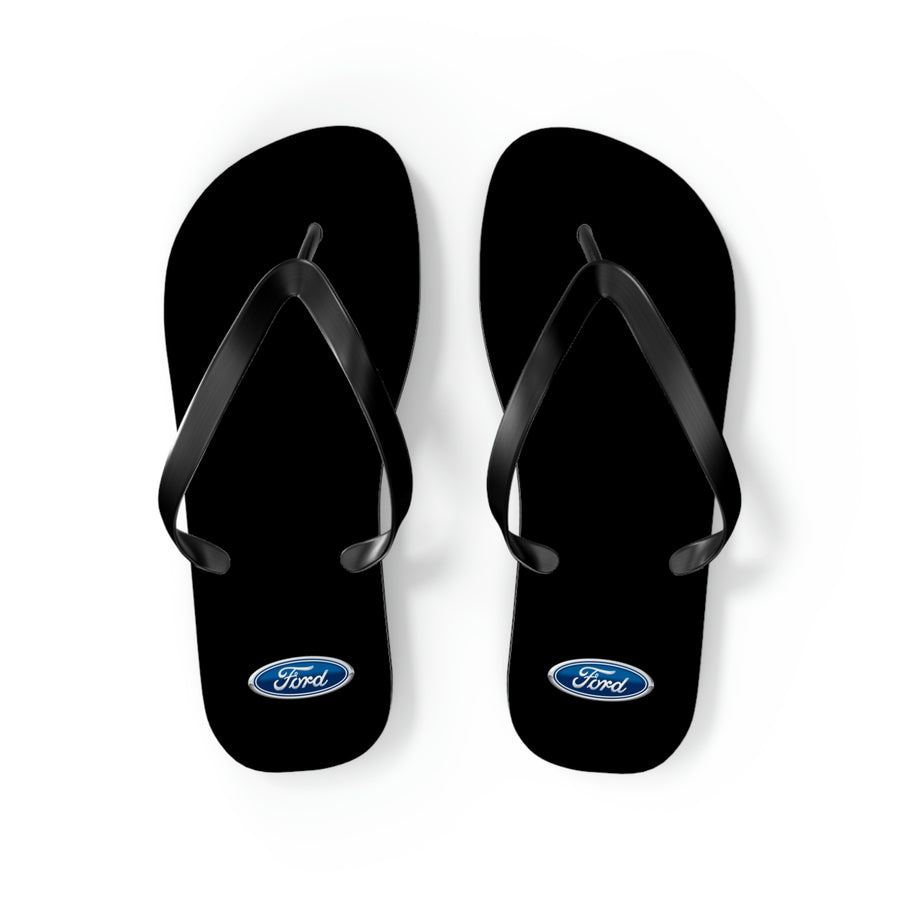 Unisex Black Ford Flip Flops™