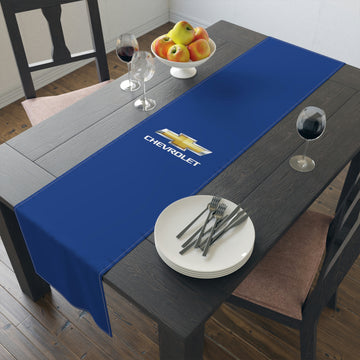 Dark Blue Chevrolet Table Runner (Cotton, Poly)™