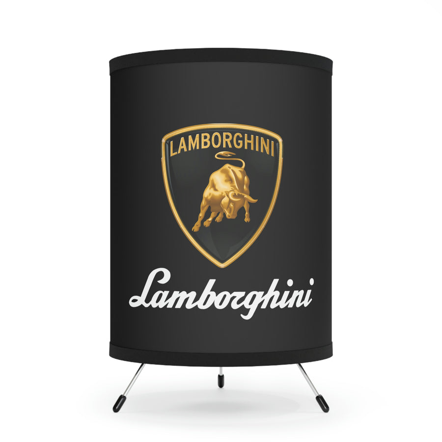 Black Lamborghini Tripod Lamp with High-Res Printed Shade, US\CA plug™