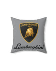 Grey Lamborghini Spun Polyester Square Pillow™