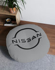 Grey Nissan GTR Tufted Floor Pillow, Round™