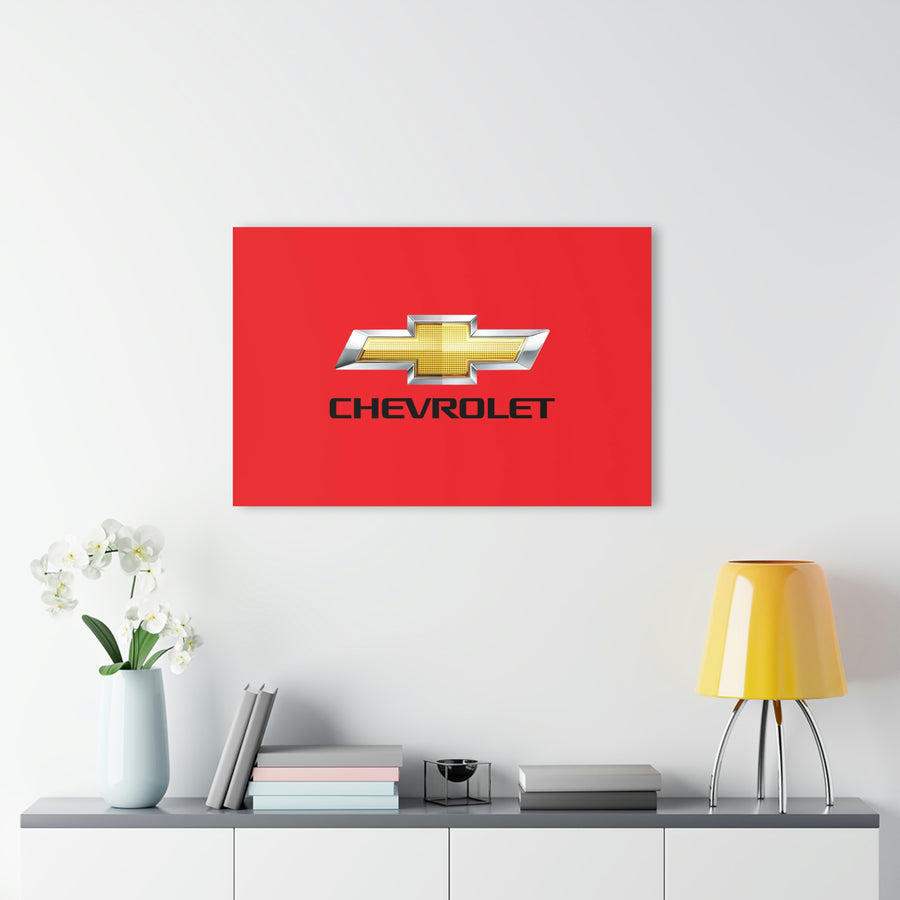 Red Chevrolet Acrylic Prints (French Cleat Hanging)™