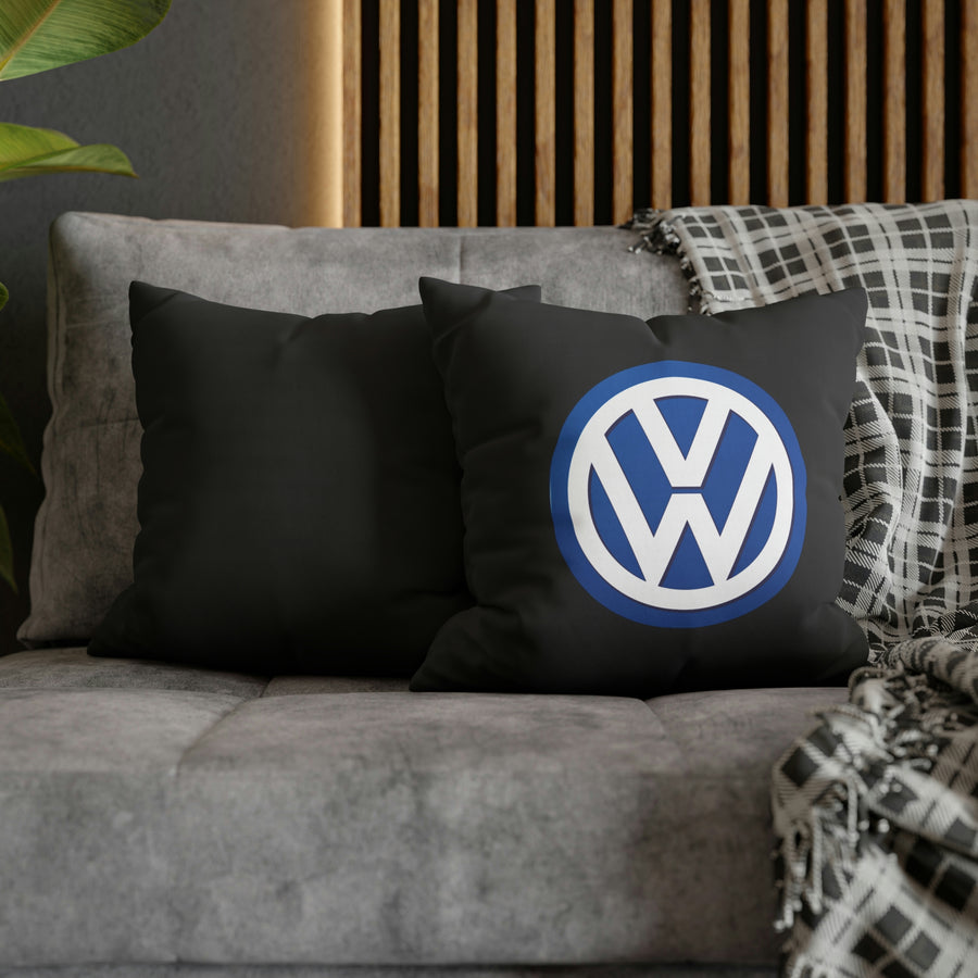Black Volkswagen Spun Polyester pillowcase™