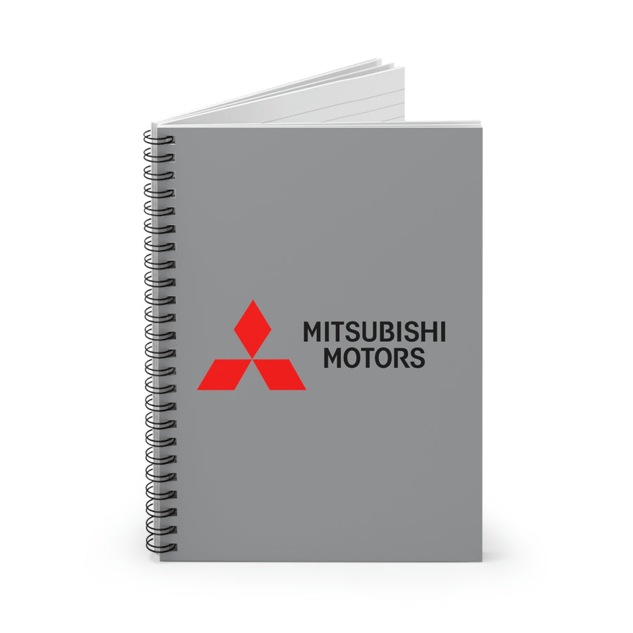 Grey Mitsubishi Spiral Notebook - Ruled Line™