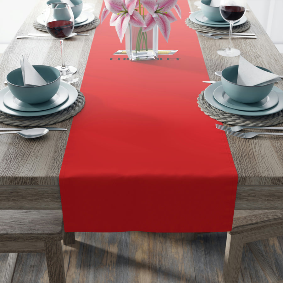 Red Chevrolet Table Runner (Cotton, Poly)™