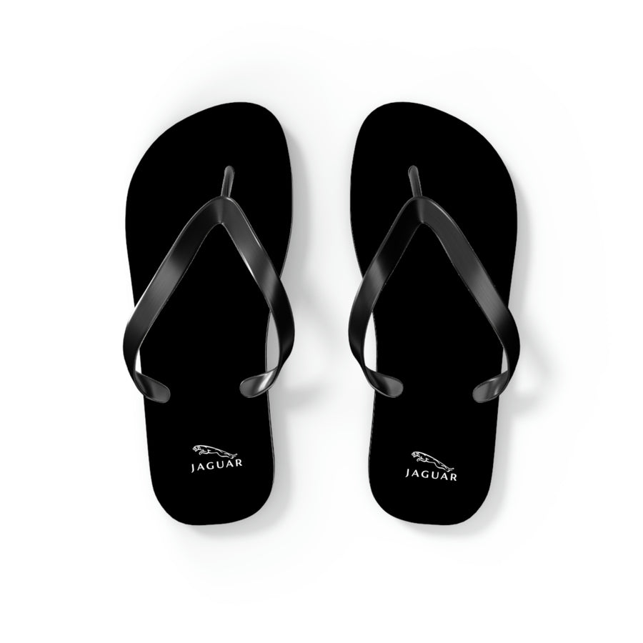 Unisex Black Jaguar Flip Flops™