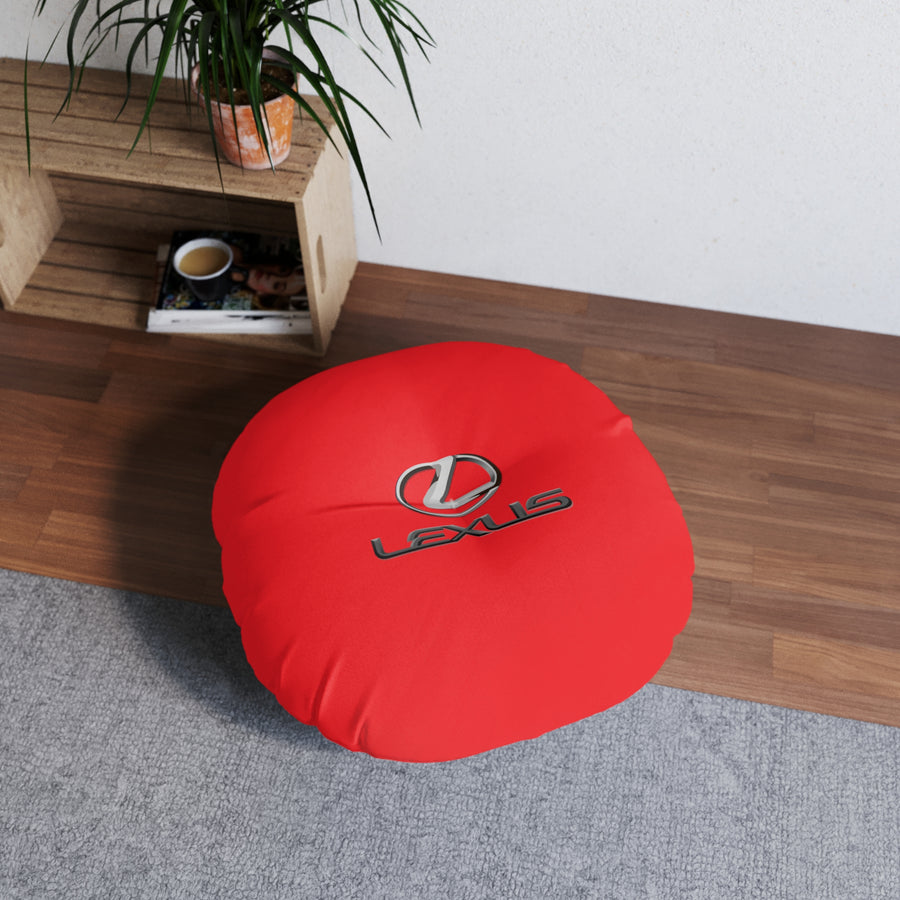 Red Lexus Tufted Floor Pillow, Round™