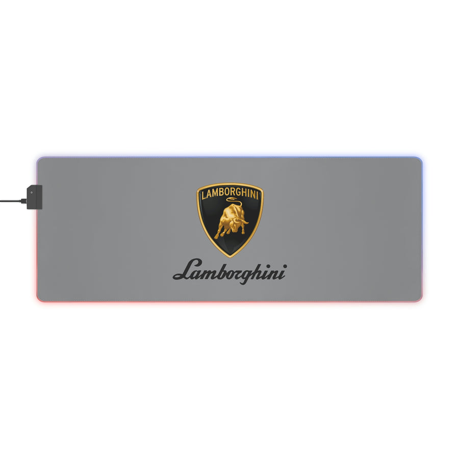 Grey Lamborghini LED Gaming Mouse Pad™