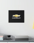 Black Chevrolet Acrylic Prints (French Cleat Hanging)™