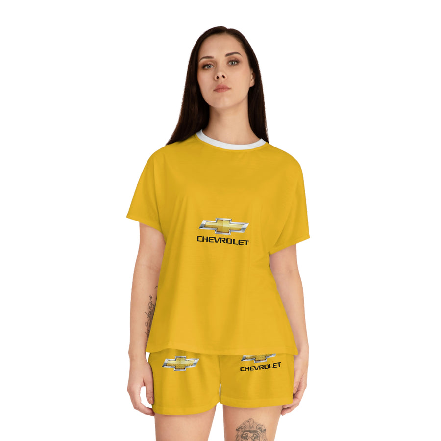 Women's Yellow Chevrolet Short Pajama Set™