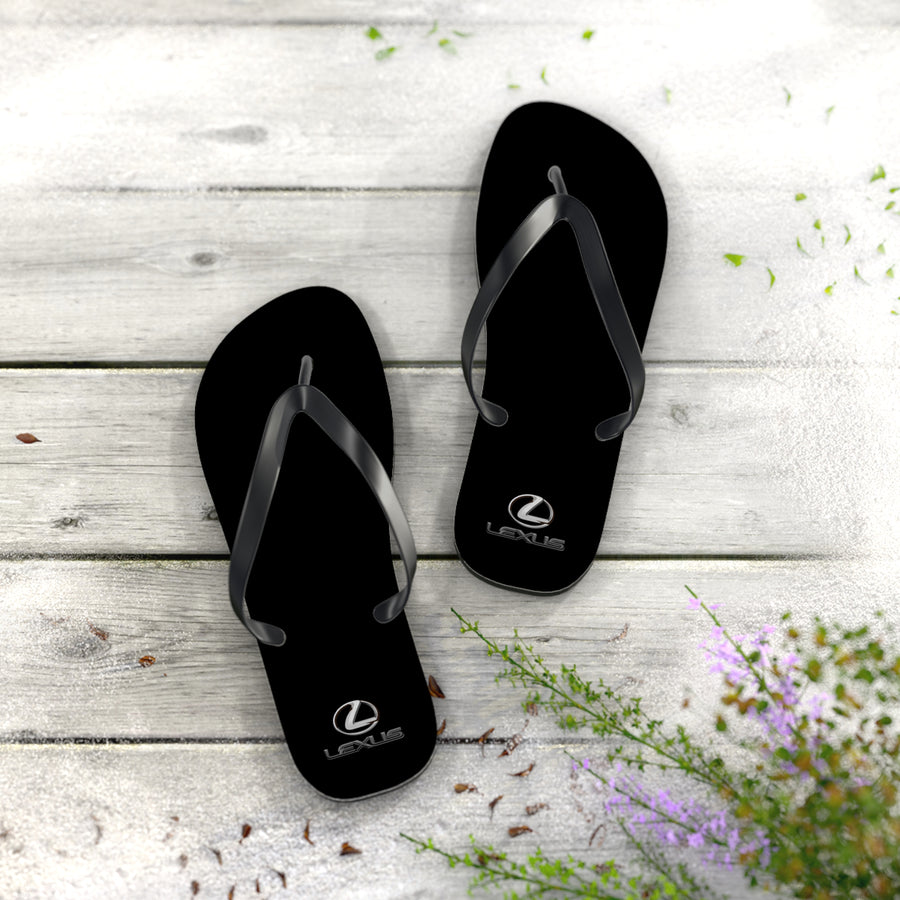 Unisex Black Lexus Flip Flops™