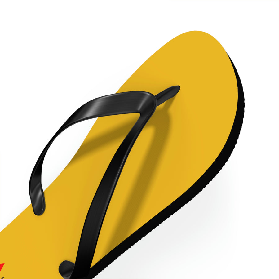 Unisex Yellow Mitsubishi Flip Flops™