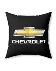 Black Chevrolet Spun Polyester Square Pillow™