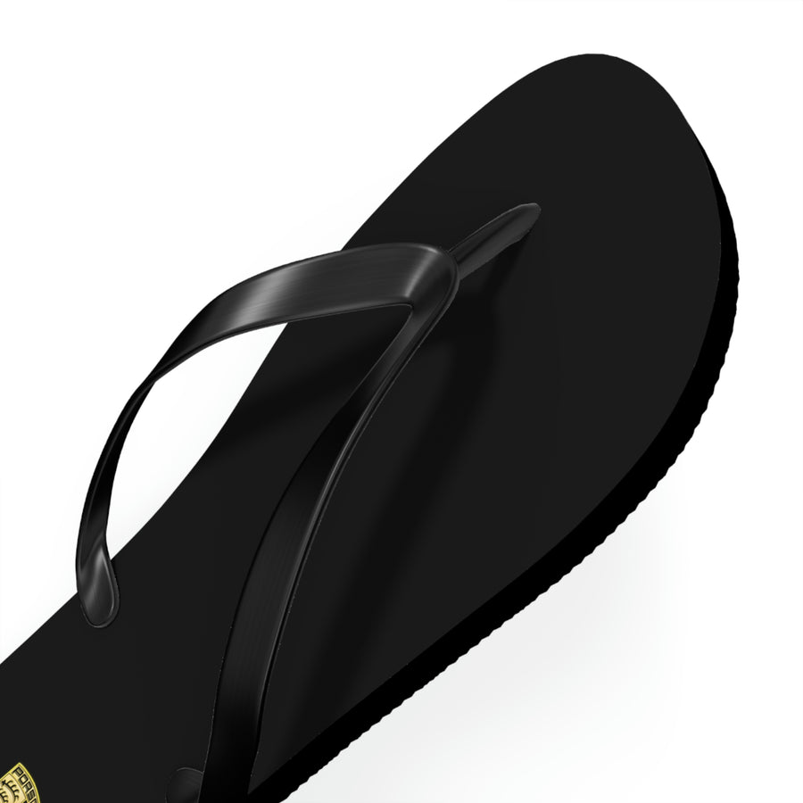 Unisex Black Porsche Flip Flops™