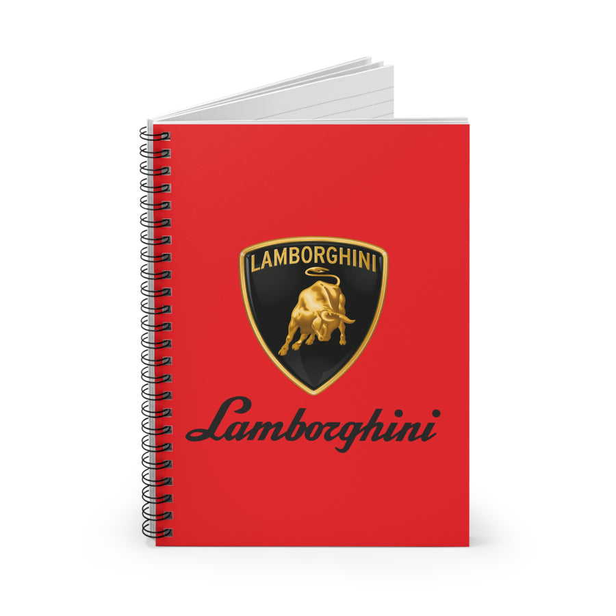 Red Lamborghini Spiral Notebook - Ruled Line™