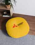 Yellow Mitsubishi Tufted Floor Pillow, Round™