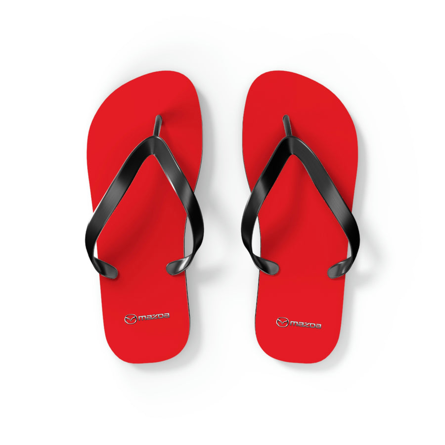 Unisex Red Mazda Flip Flops™