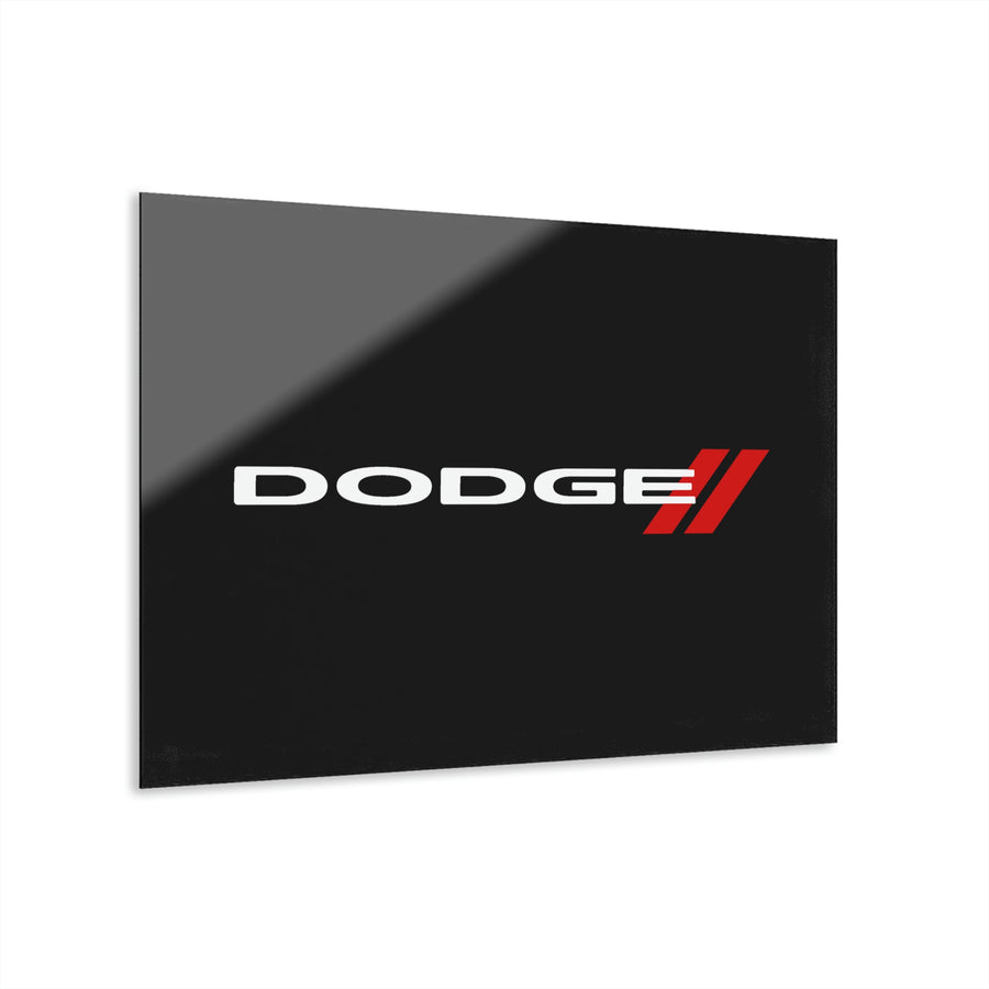 Black Dodge Acrylic Prints (French Cleat Hanging)™