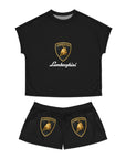 Women's Black Lamborghini Short Pajama Set™