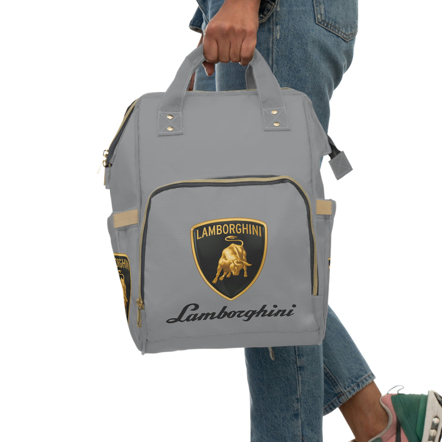 Grey Lamborghini Multifunctional Diaper Backpack™