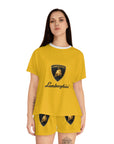 Women's Yellow Lamborghini Short Pajama Set™