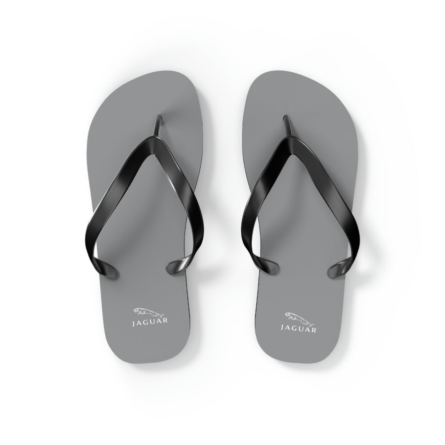 Unisex Grey Jaguar Flip Flops™