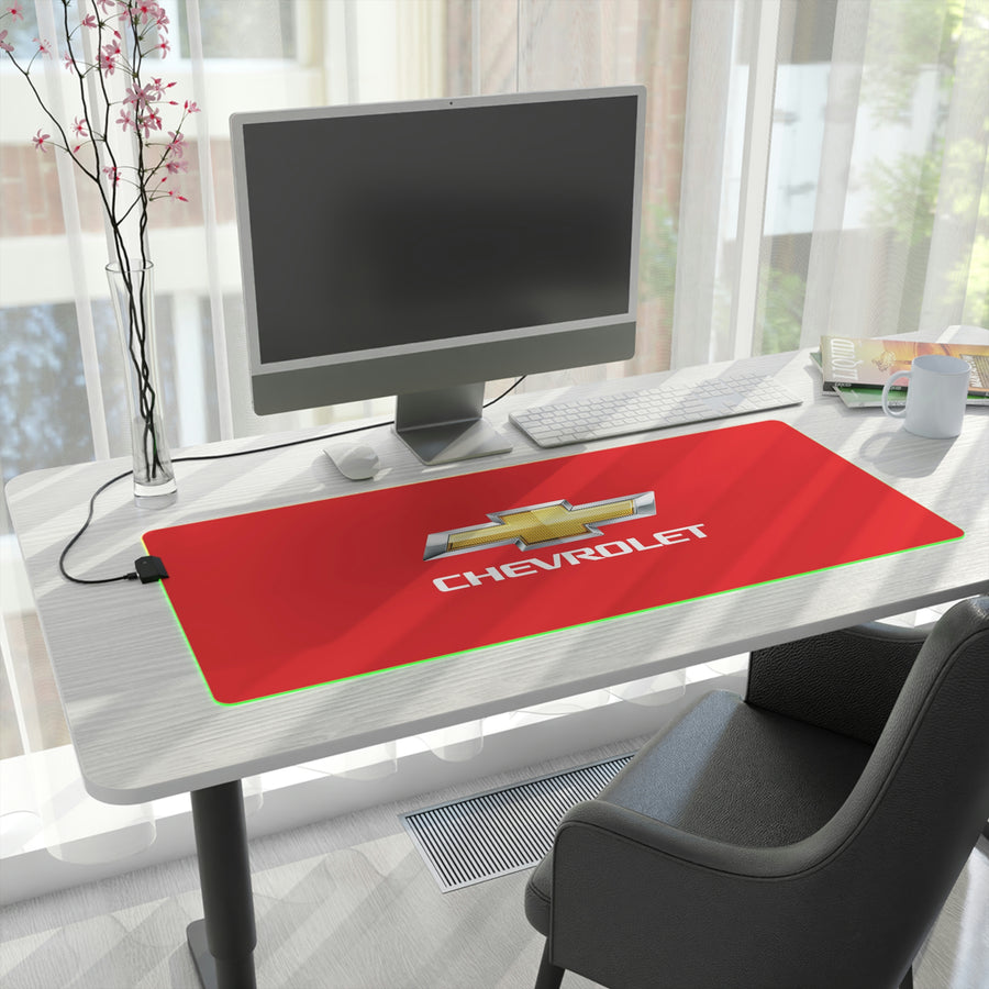 Red Chevrolet LED Gaming Mouse Pad™